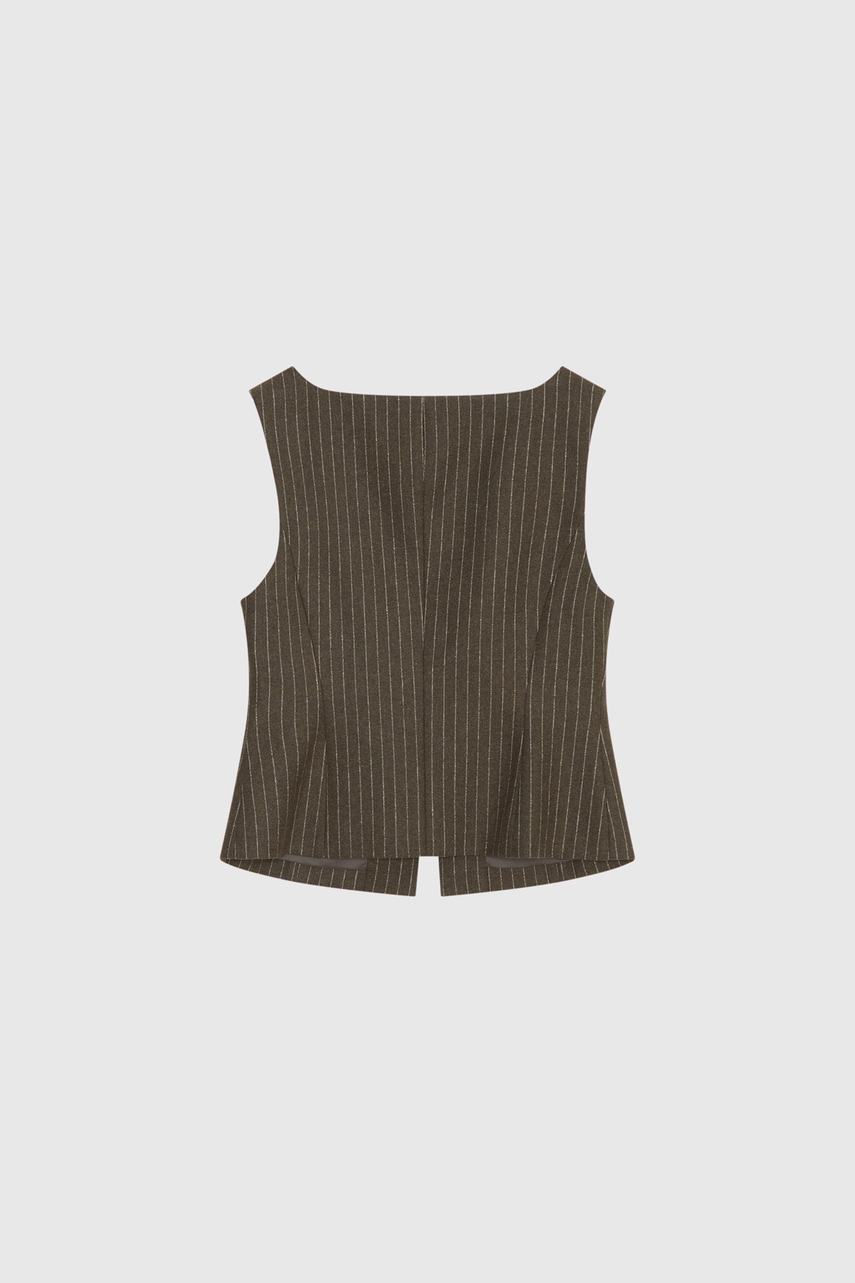 5011 Grey Stripe Corset Vest - POEM