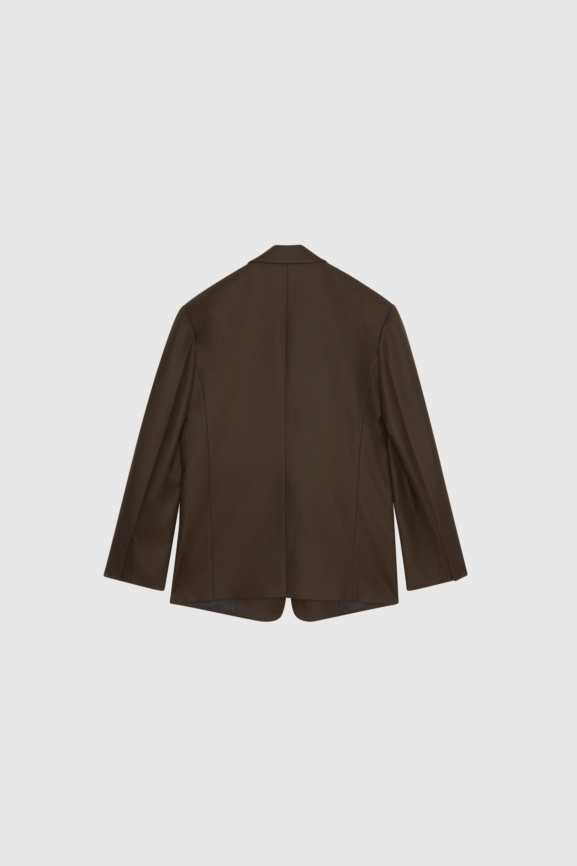 SYSTEM Double Breasted Wool Jacket Dark brown | WoodWood.com