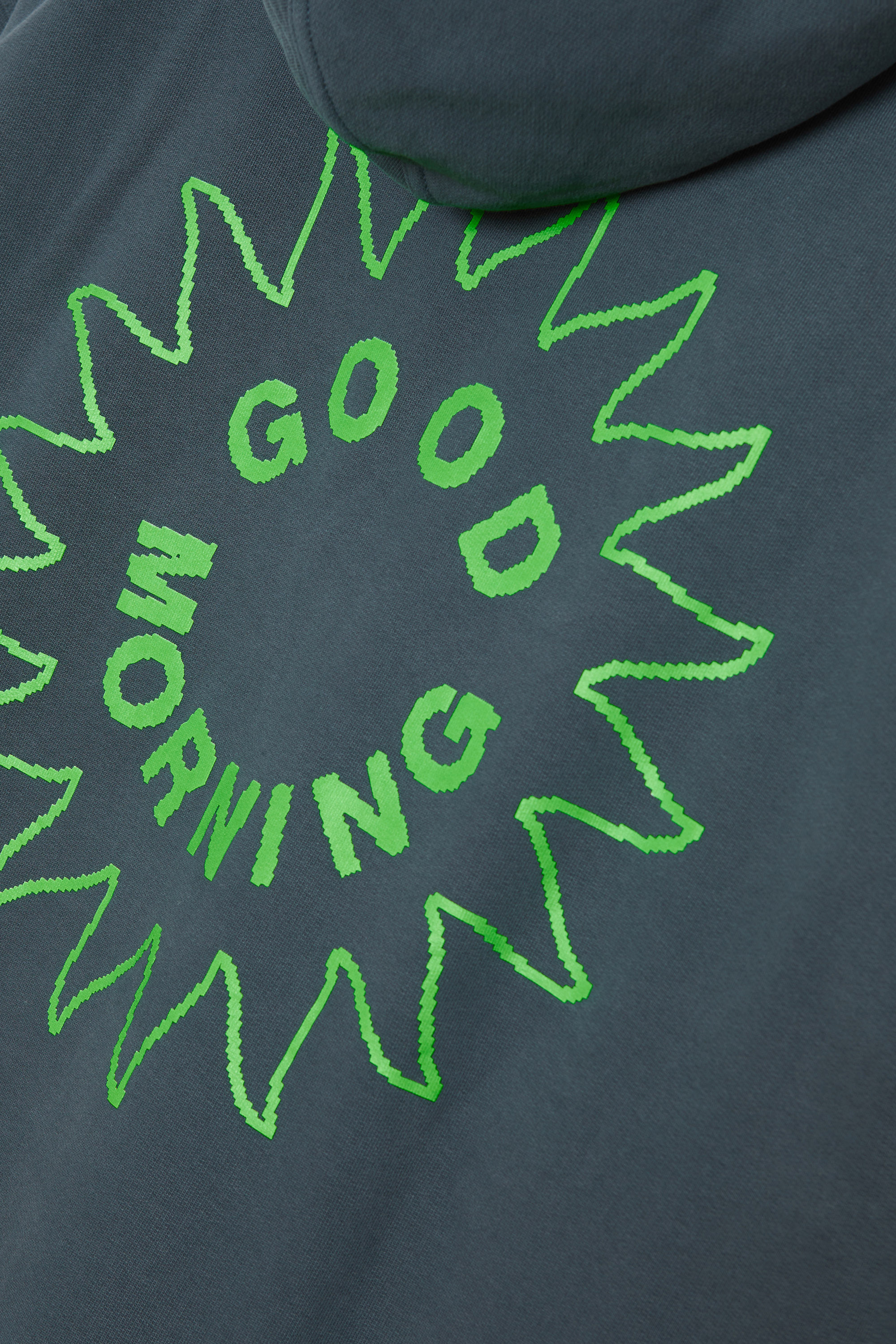 Good Morning Tapes Sun Logo Fleece Pullover Hood Abyss | WoodWood.com
