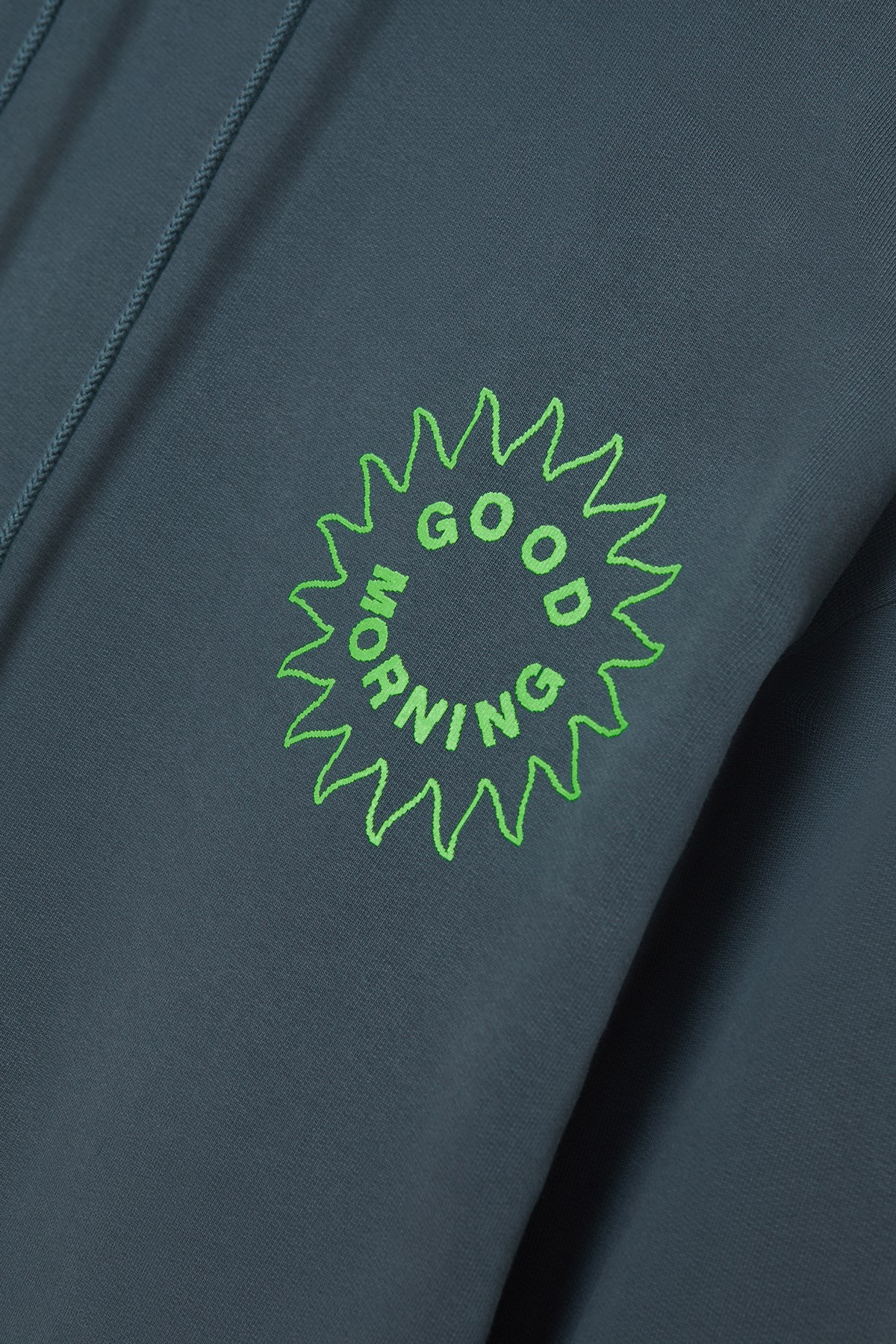 Good Morning Tapes Sun Logo Fleece Pullover Hood Abyss | WoodWood.com