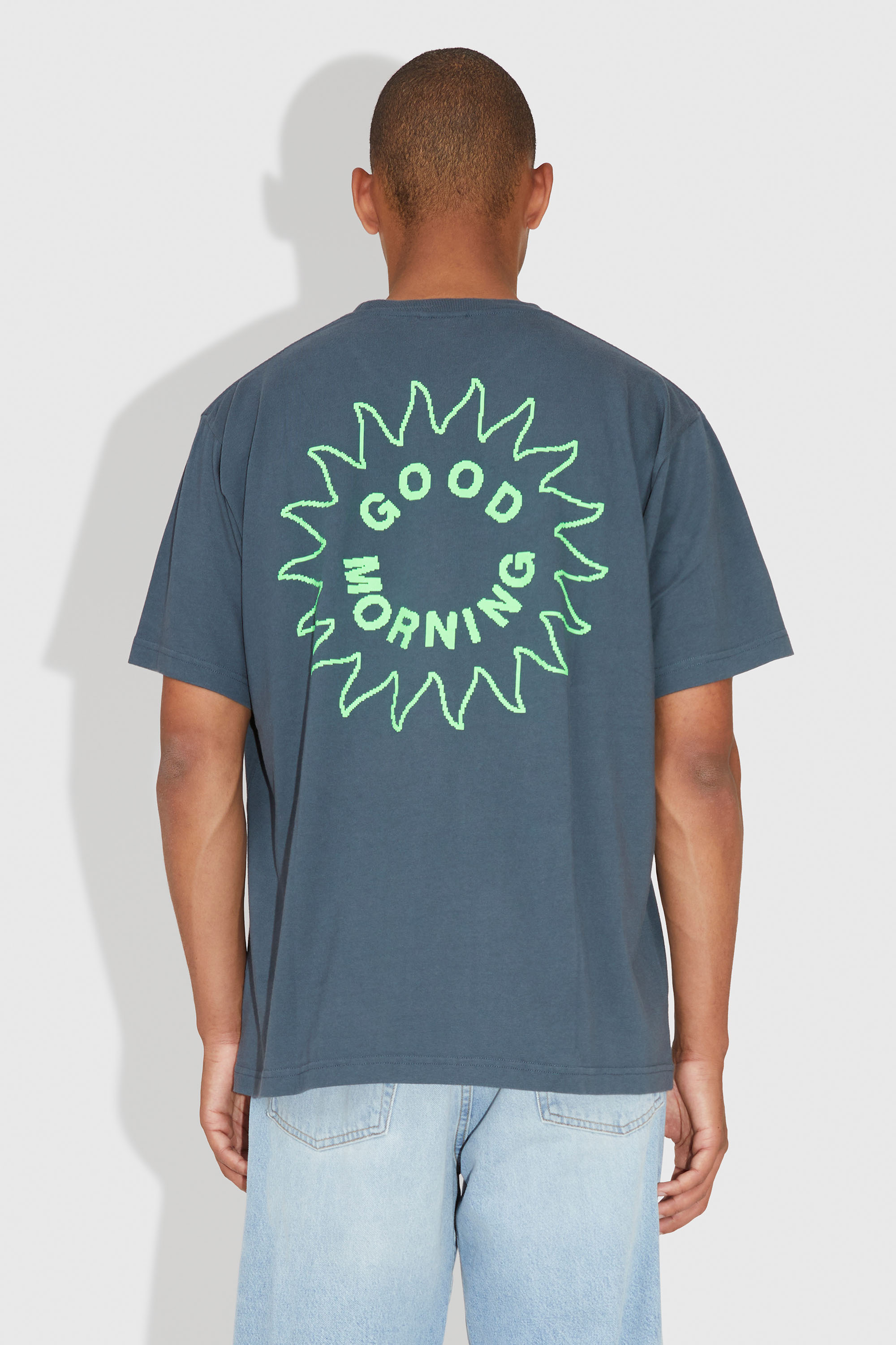 Good Morning Tapes Sun Logo SS Tee Abyss | WoodWood.com