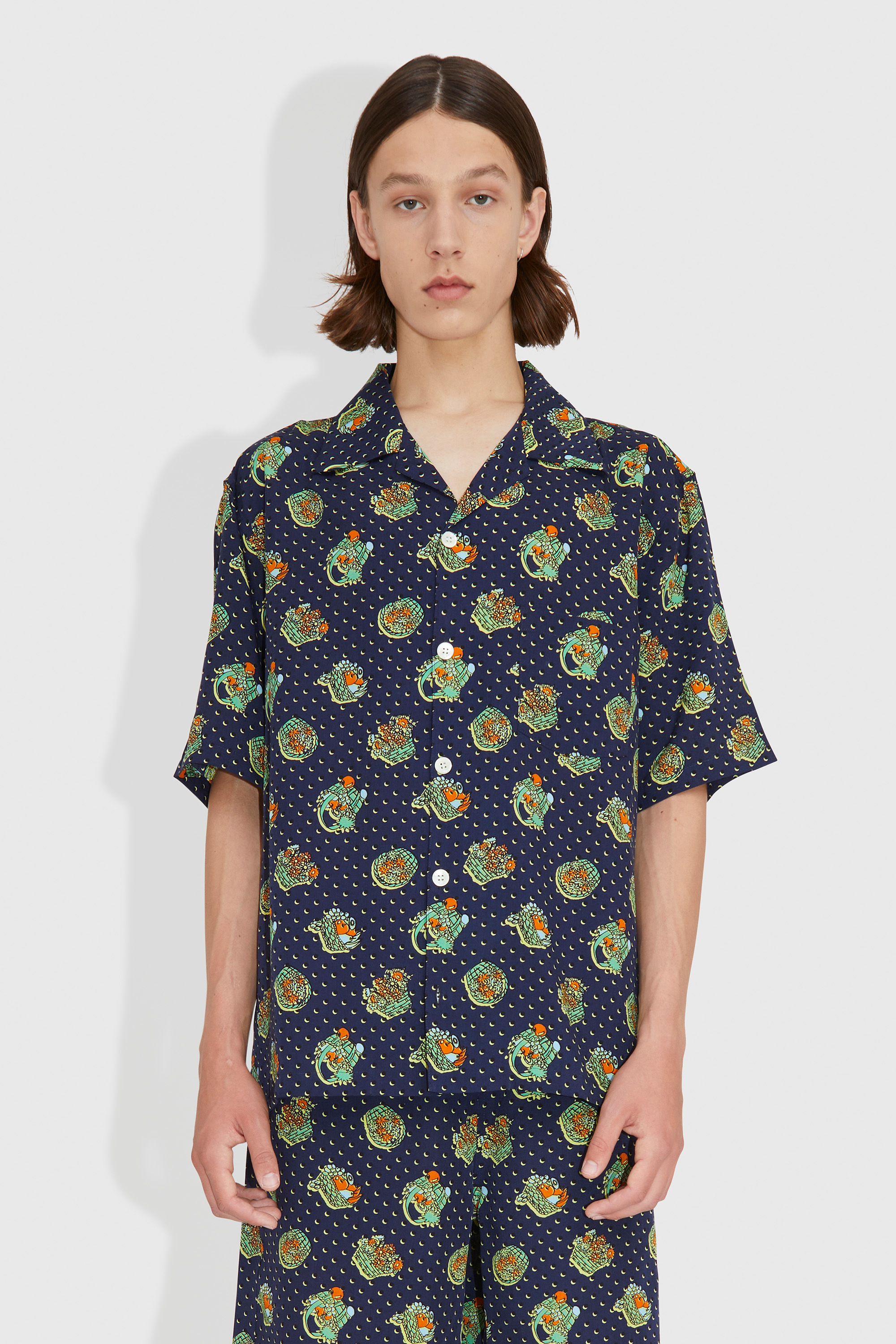 NOMA t.d. Summer Shirt Navy | WoodWood.com