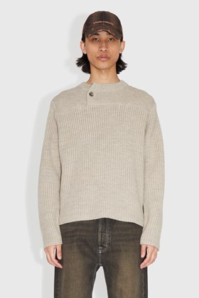 Wood Wood Harrison textured jumper Light bronze | WoodWood.com