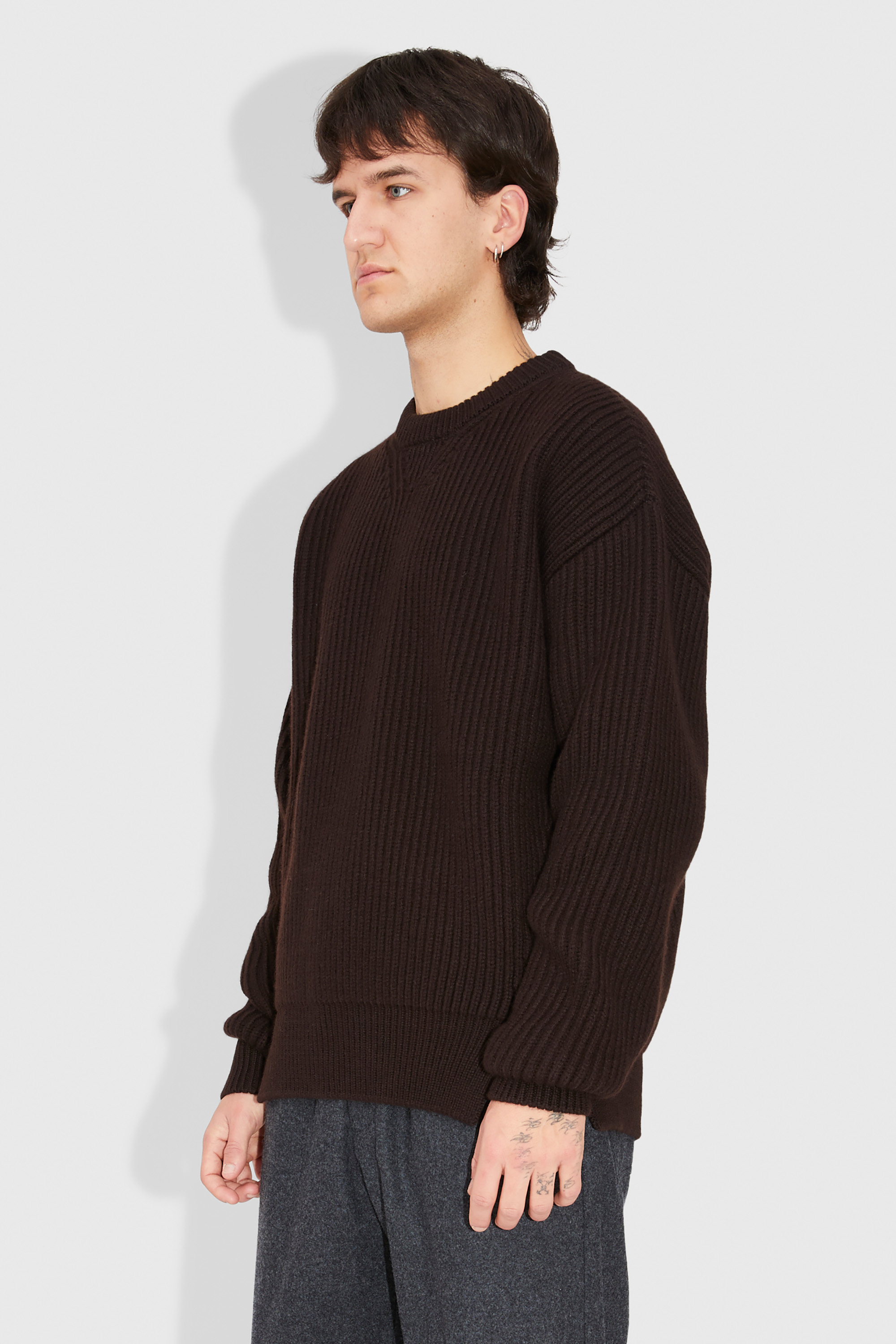 Jil Sander Sweater Ebony brown | WoodWood.com