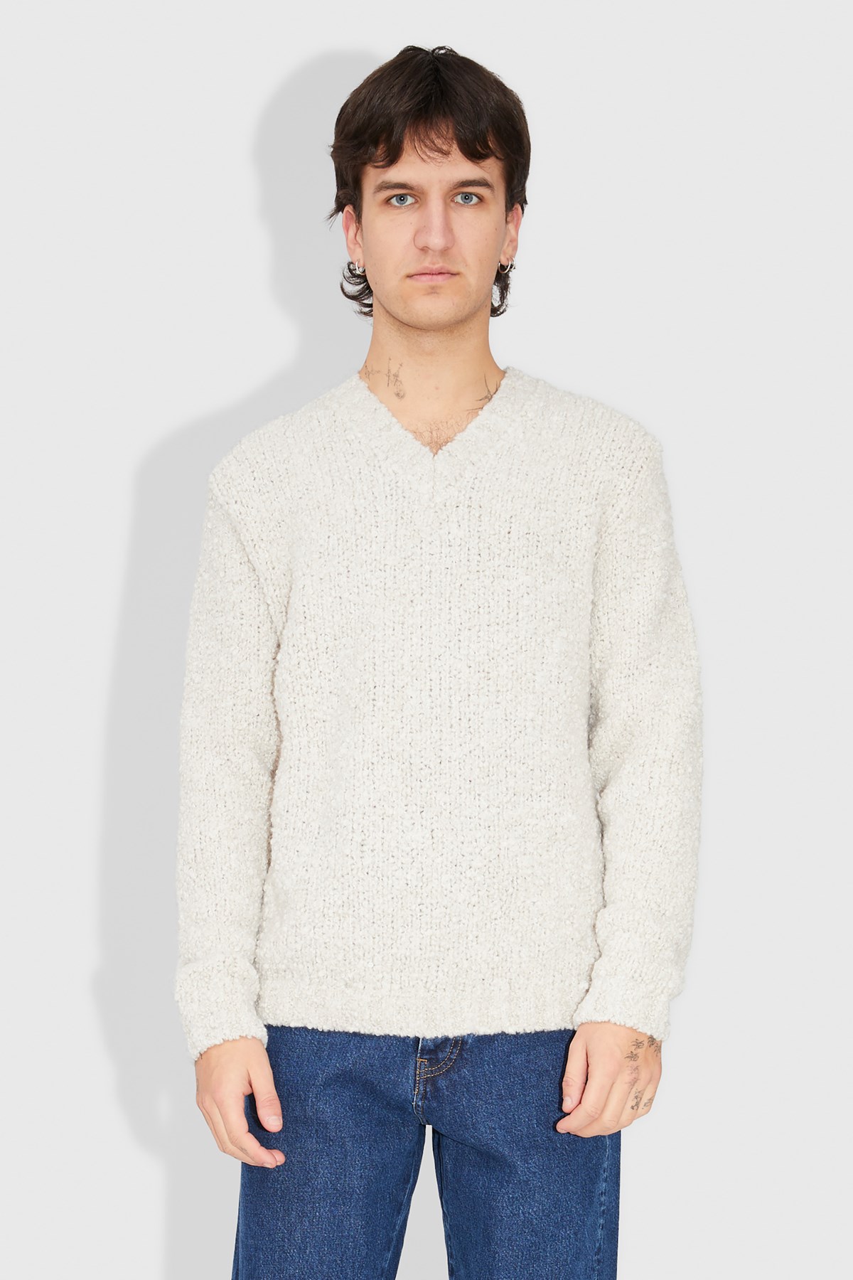 Sunflower Aske Sweater Off-white | WoodWood.com