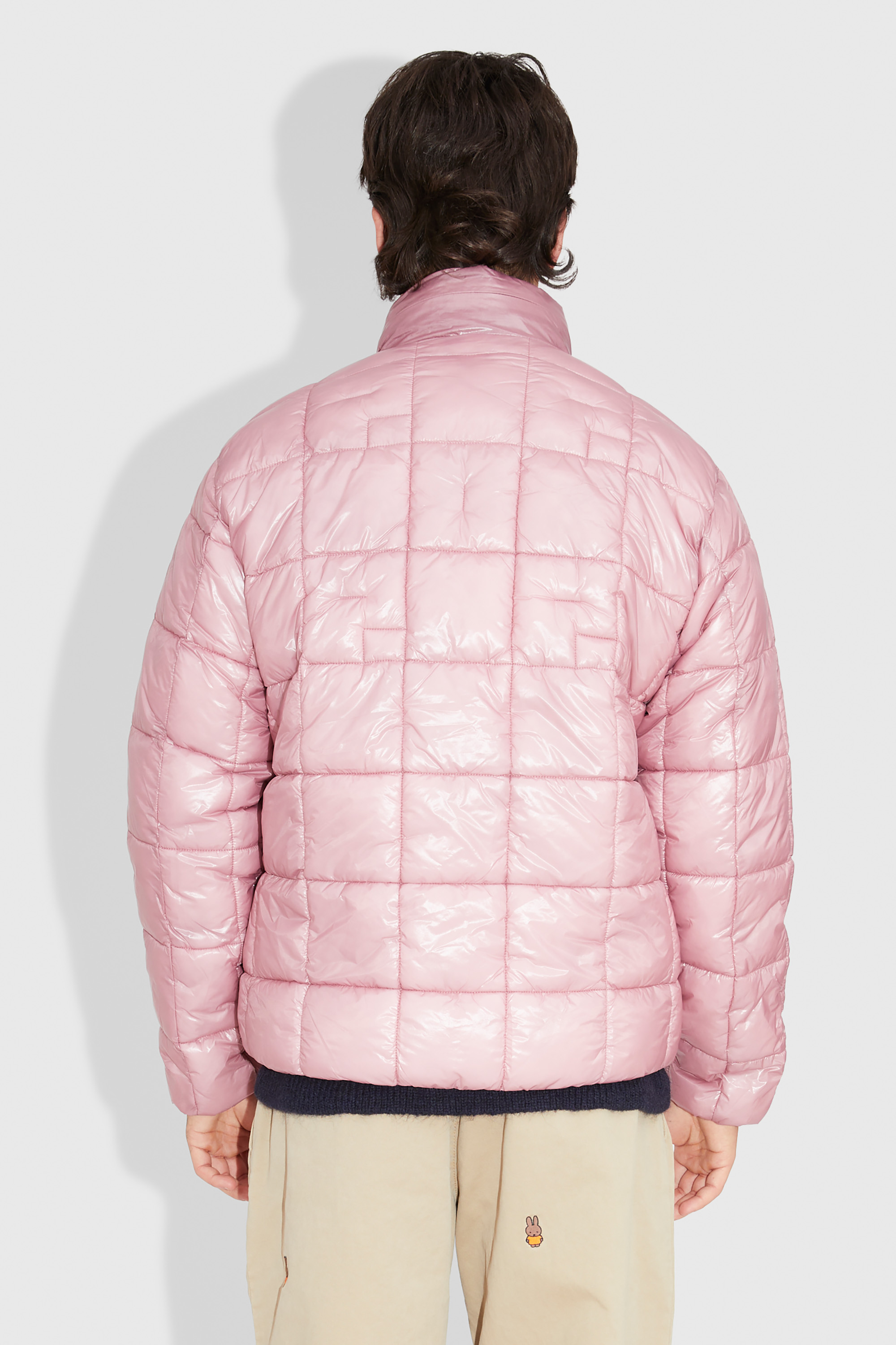 Pop Trading Company Quilted Reversible Puffer JKT Mesa rose/fired