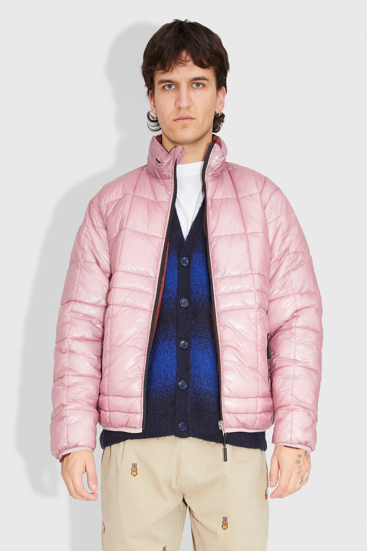 Pop Trading Company Quilted Reversible Puffer JKT Mesa rose