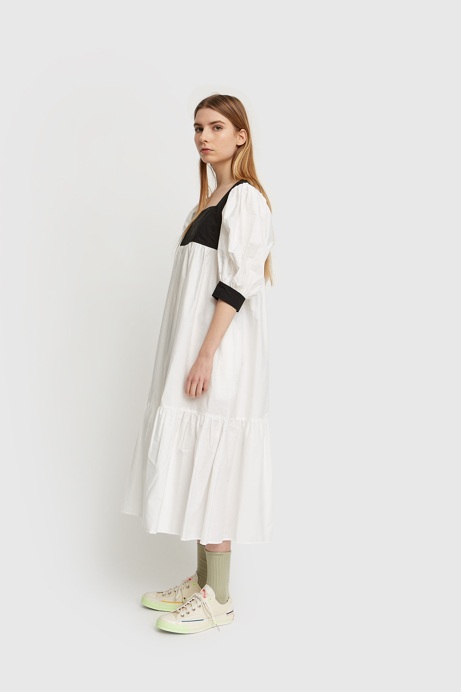 Maryam Nassir Zadeh Yara Dress Black/white (716) | WoodWood.com