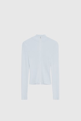 Baserange Samin Turtle Neck Cotton Rib Corda off-white | WoodWood.com