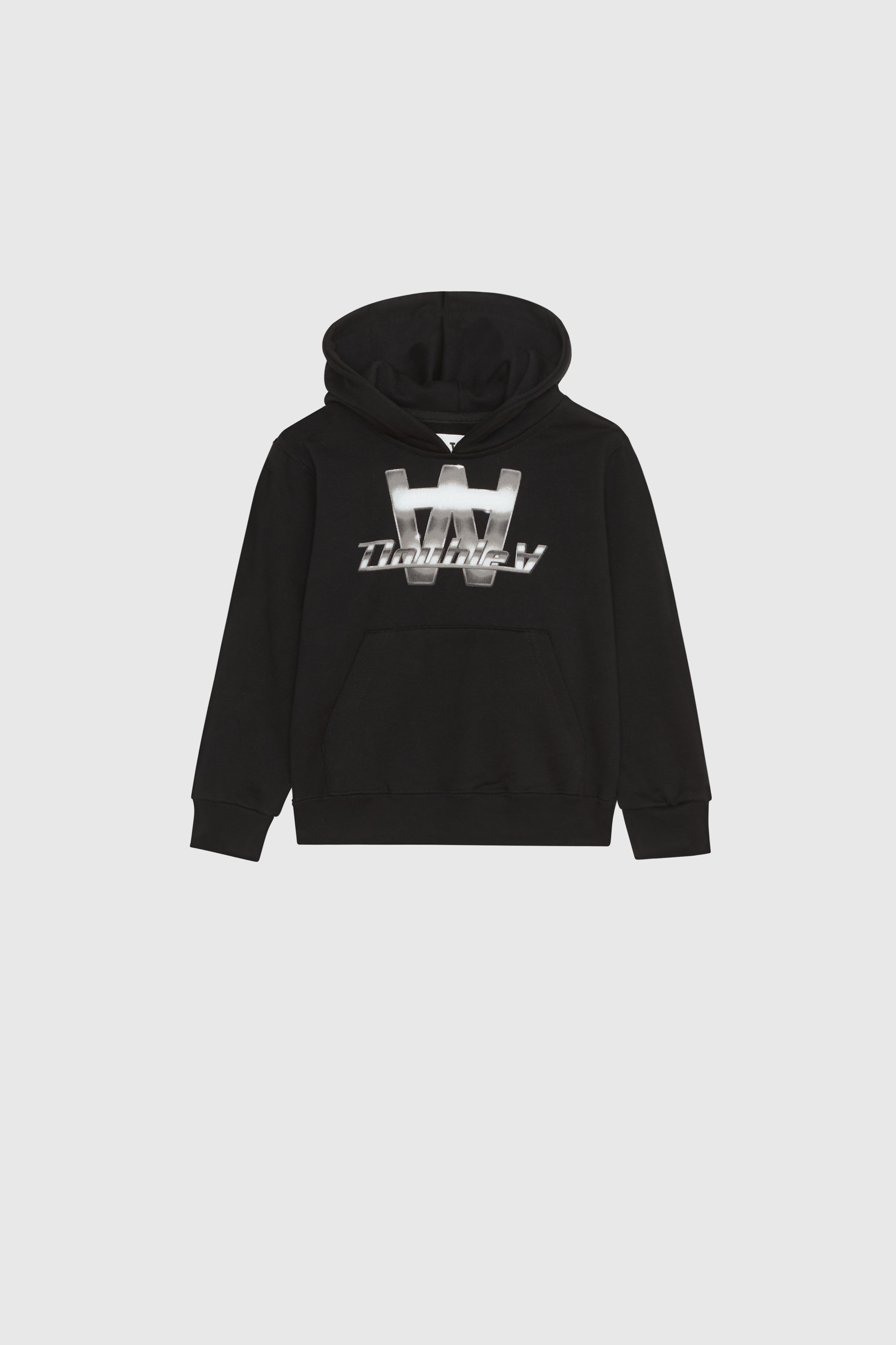 Double A by Wood Wood Izzy Chrome Combo Hoodie GOTS Black