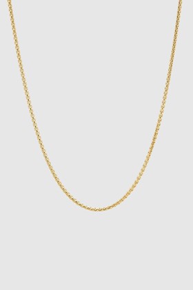 Tom Wood Venetian Chain Single S 18'' G 925 Sterling silver/9k