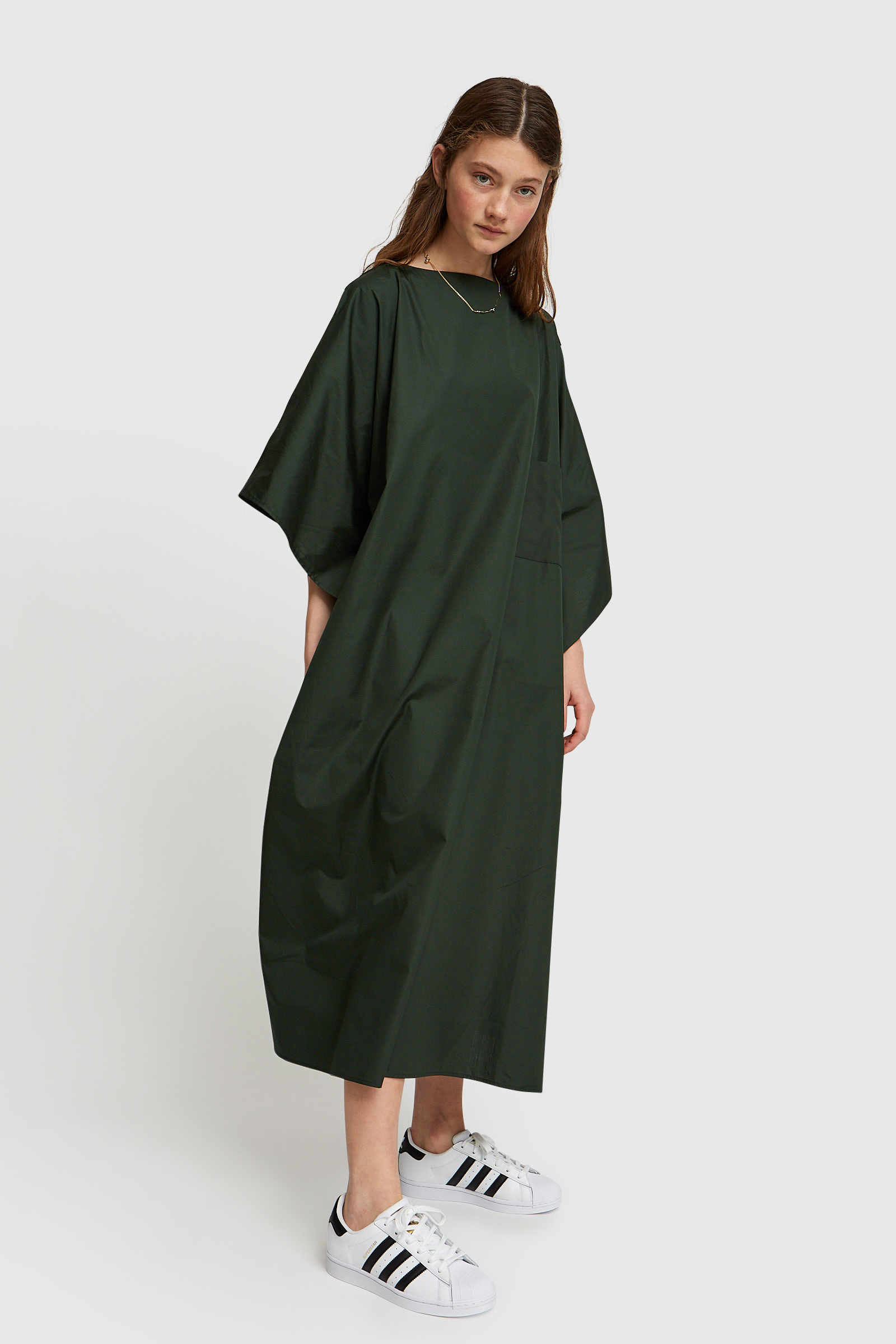 CristaSeya Light Oversized Caftan Forest green | WoodWood.com