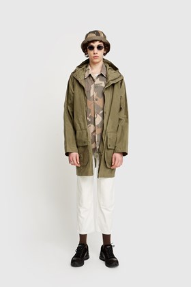 Barbour Barbour Oversize Hooded Bedale Olive | WoodWood.com