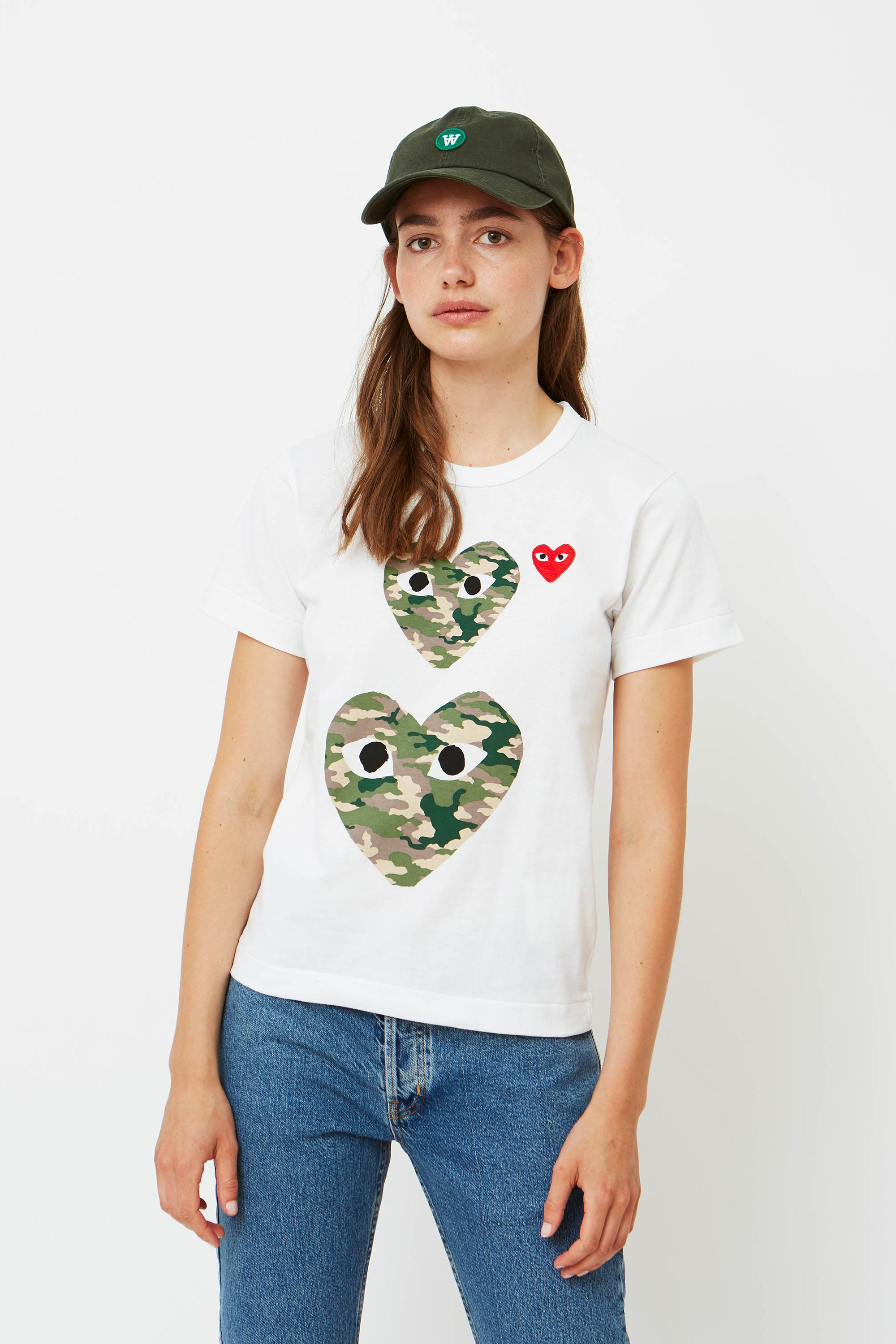 Comme des garcons shirt double clearance heart