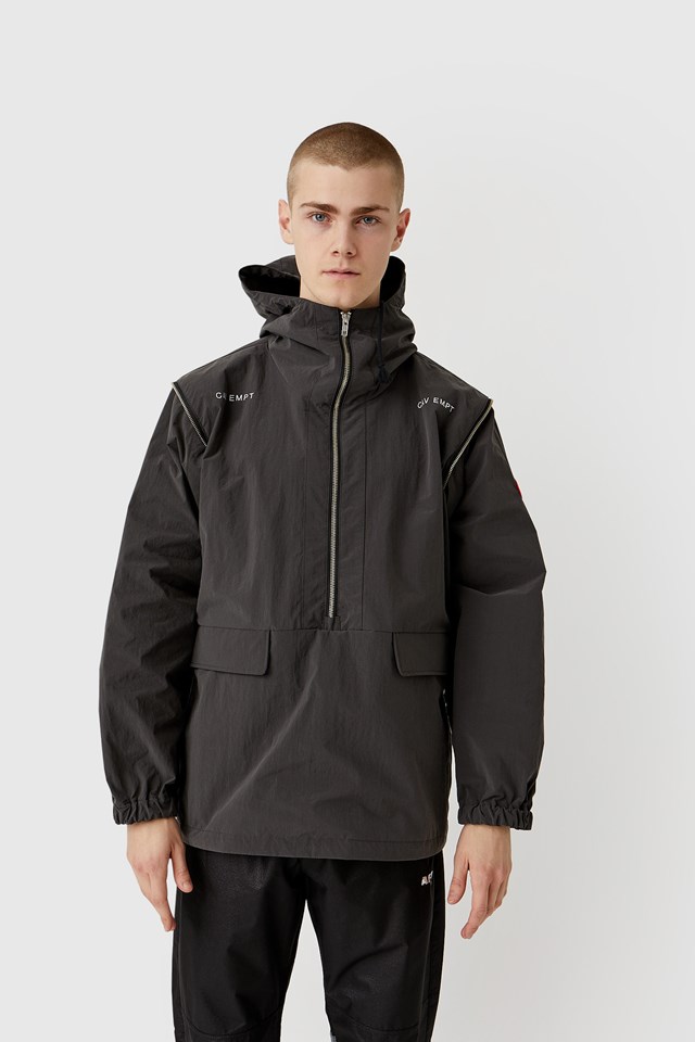 Cav Empt Conceal Sleeve Pullover Jacket Black | WoodWood.com