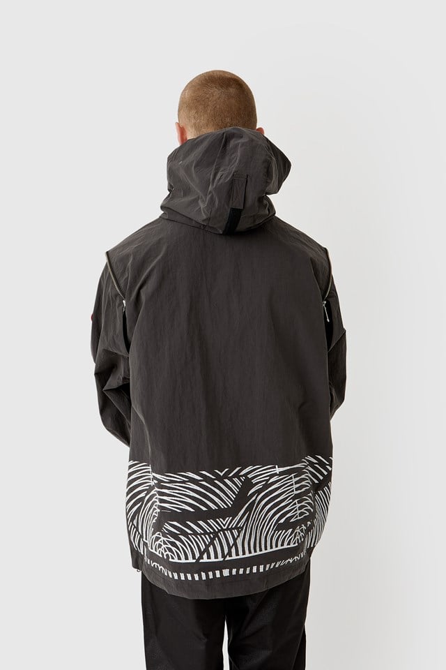 Cav Empt Conceal Sleeve Pullover Jacket Black | WoodWood.com