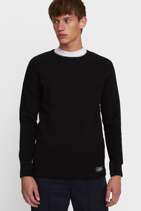 Neighborhood Waffle / Crew LS Black | WoodWood.com