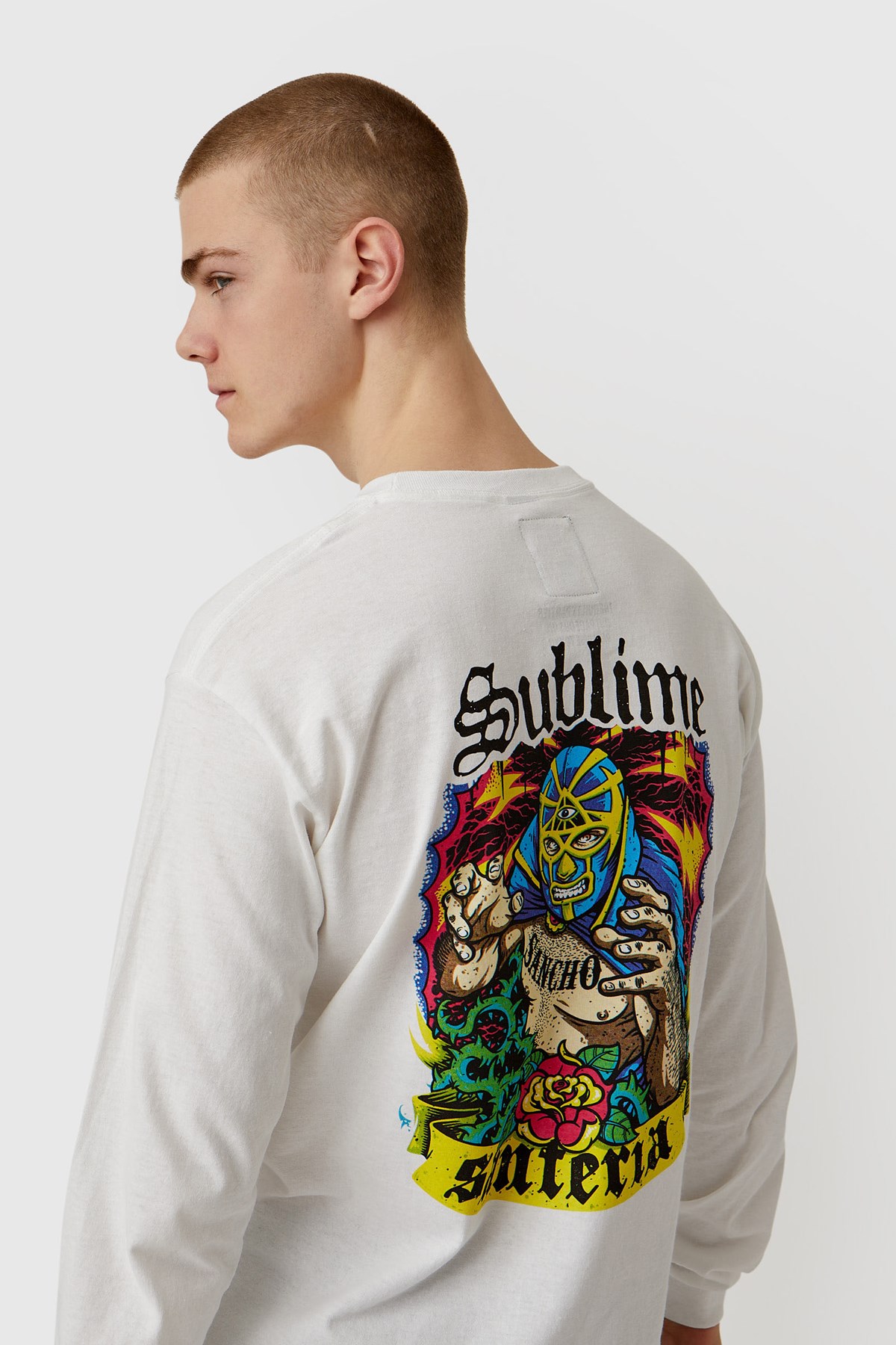 WACKO MARIA Sublime/Crew Neck LS (Type-3) White | WoodWood