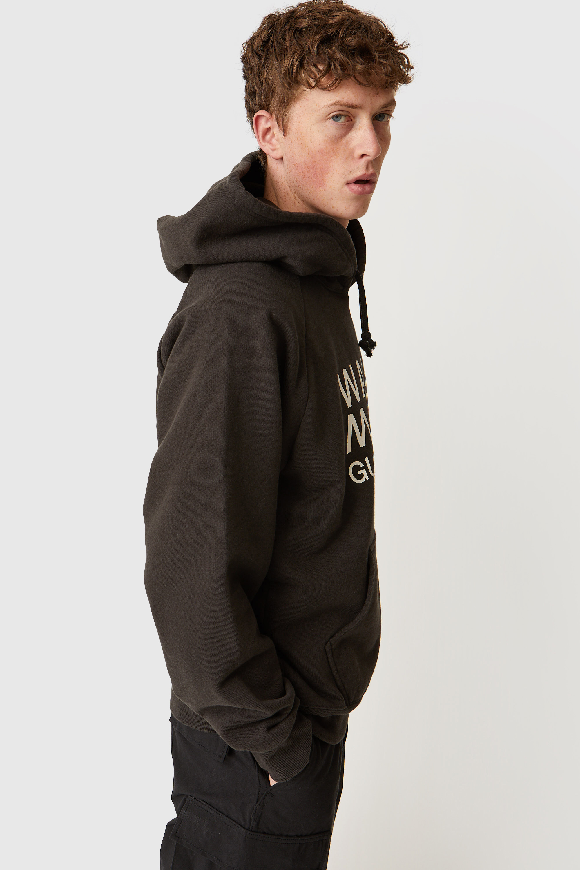 WACKO MARIA Washed Sweat Shirt (Type-2) Black | WoodWood.com