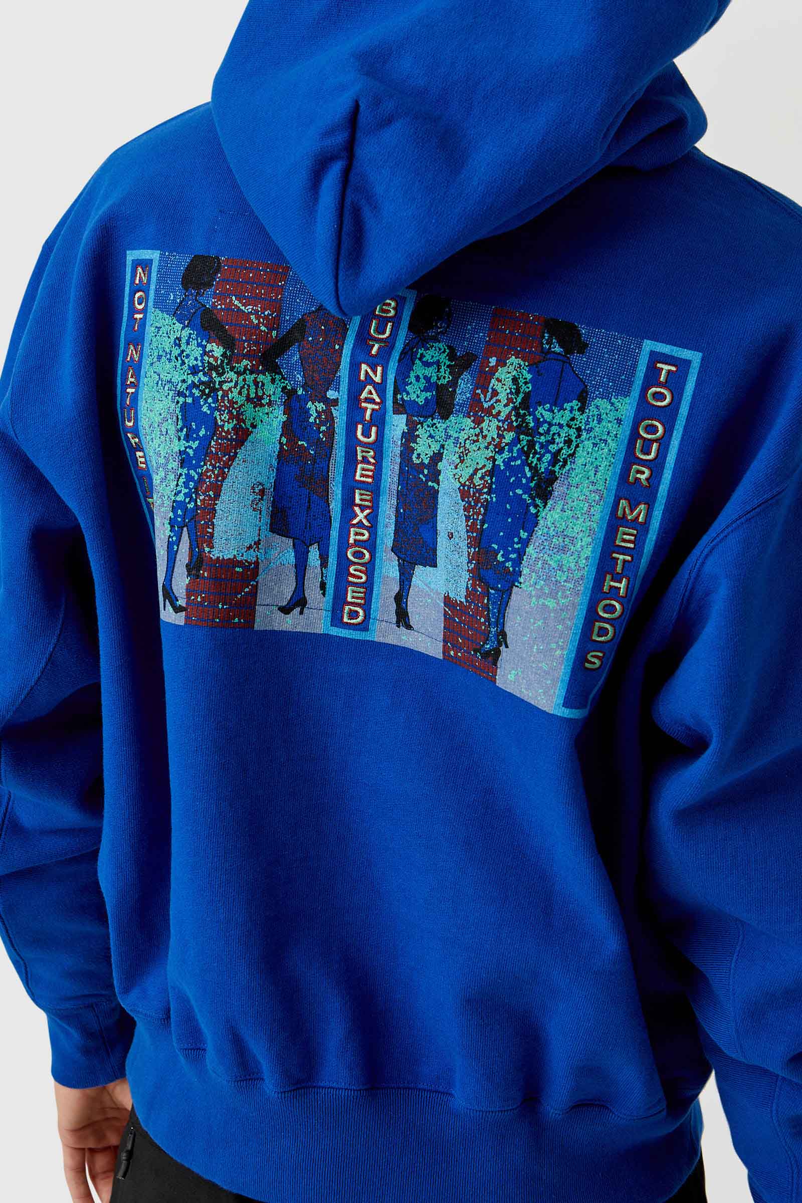 Cav empt store blue icon hoodie