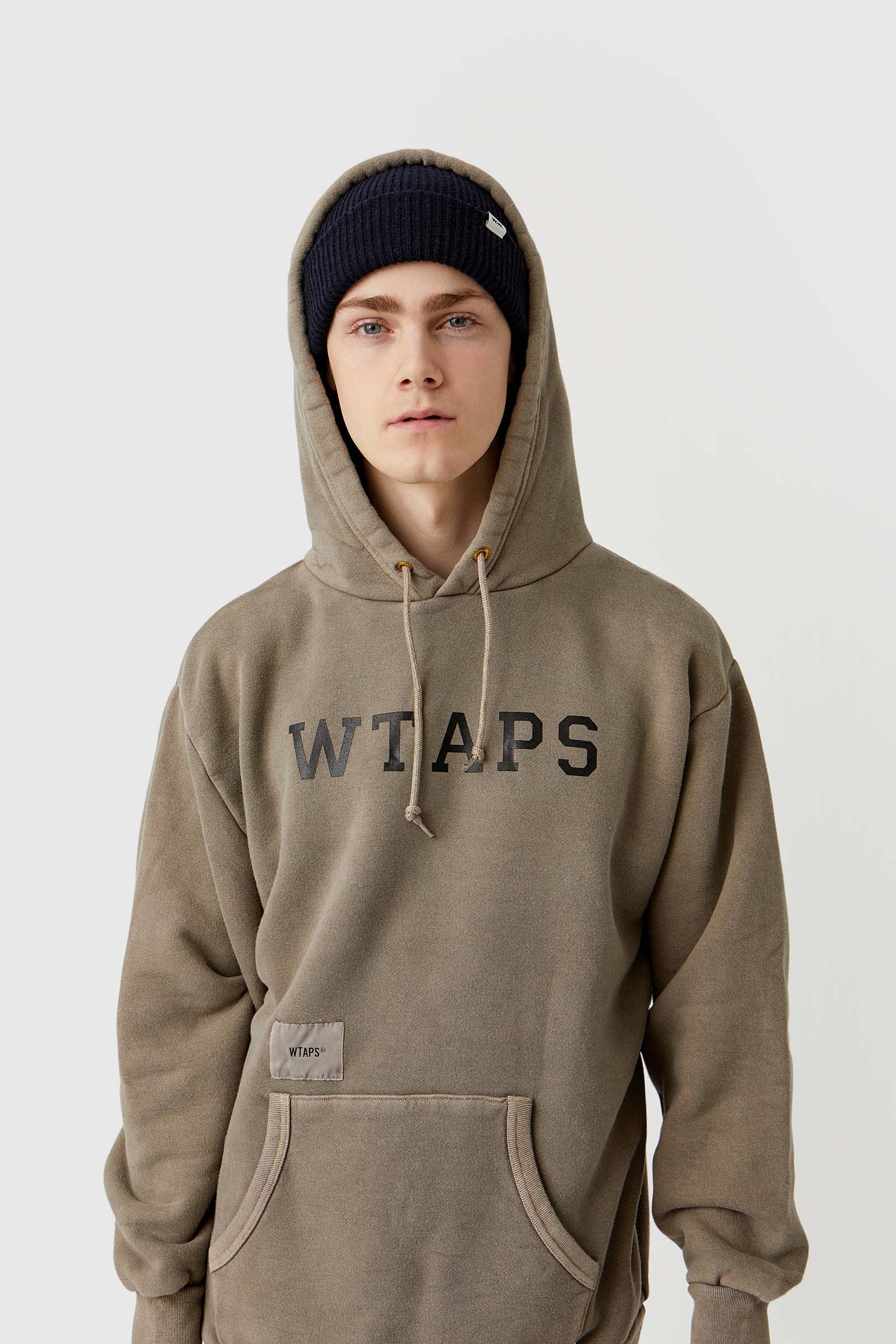 19aw WTAPS COLLEGE DESIGN HOODED M